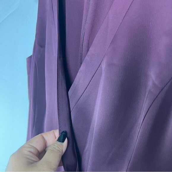 Nwot - Amaryllis, Women’s Sleeveless Wide Legged Romper. Color: Maroon. Size: 4. - Picture 13 of 14